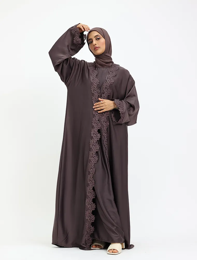 Mauve 2 Piece Amara Abaya